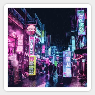 Neon City Rain Sticker